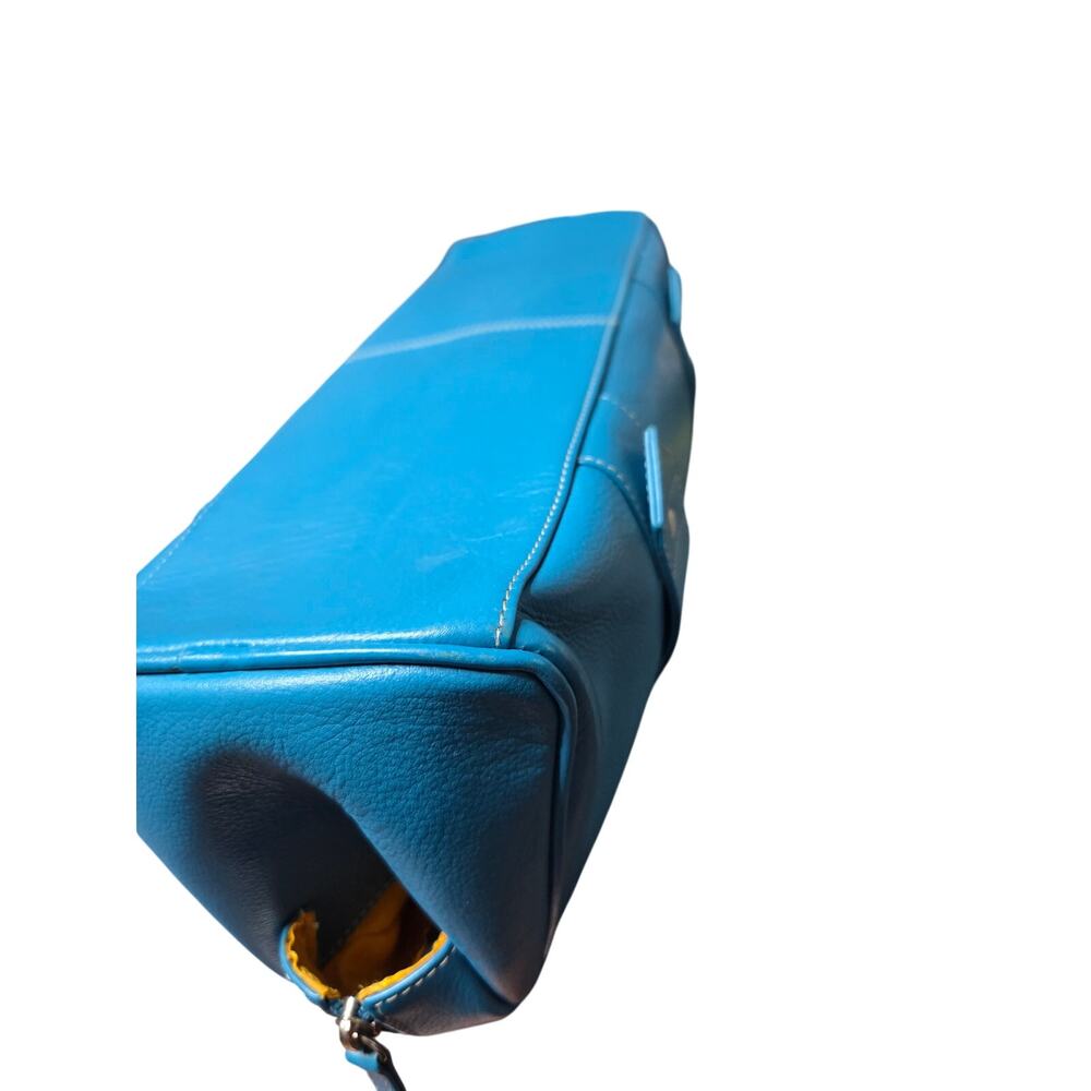 Blue Genuine Leather Cargo Bag - Picture 9 of 15